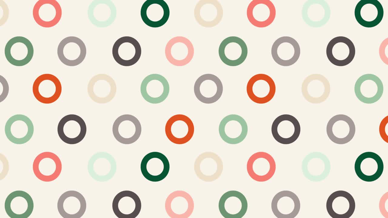 simple círculos de parpadeo animados fondo abstracto animación colorida para cargador de pantalla o redes sociales animación de patrón geométrico video de resolución 4k