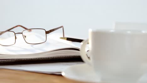 Laptop-and-office-essentials-on-office-desk