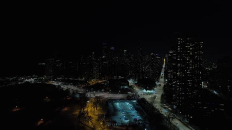 antena estática de la intersección del norte de chicago