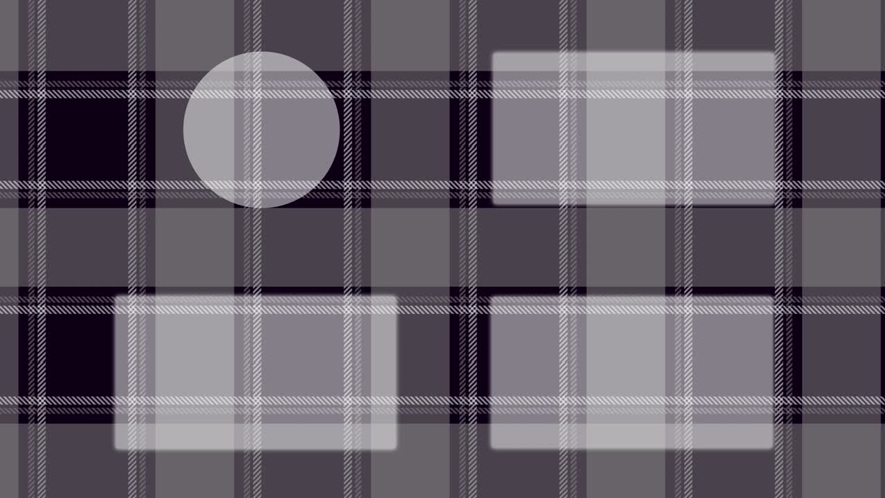 Plaid checkered end card ending screen motion graphics