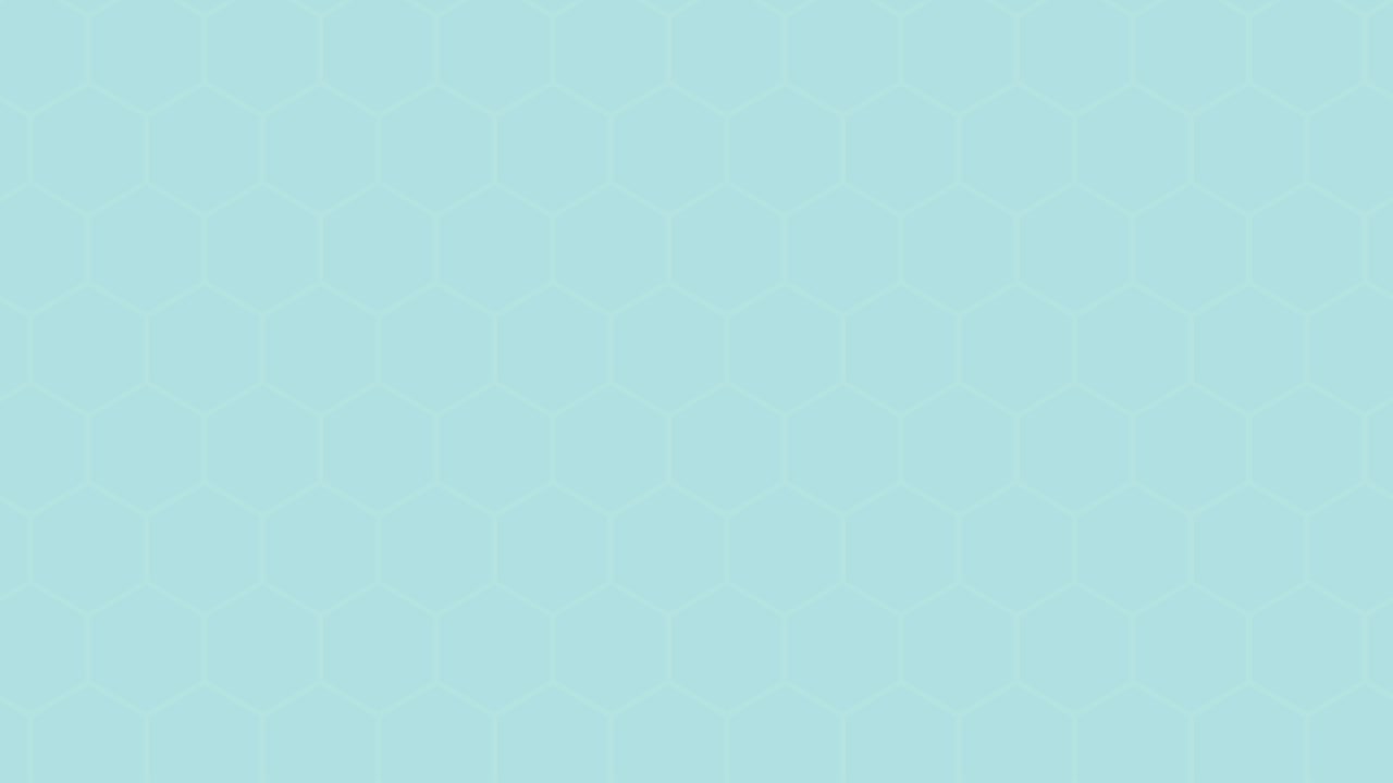 onda colorida brillante y dinámica que se mueve a lo largo de una cuadrícula hexagonal. en bucle