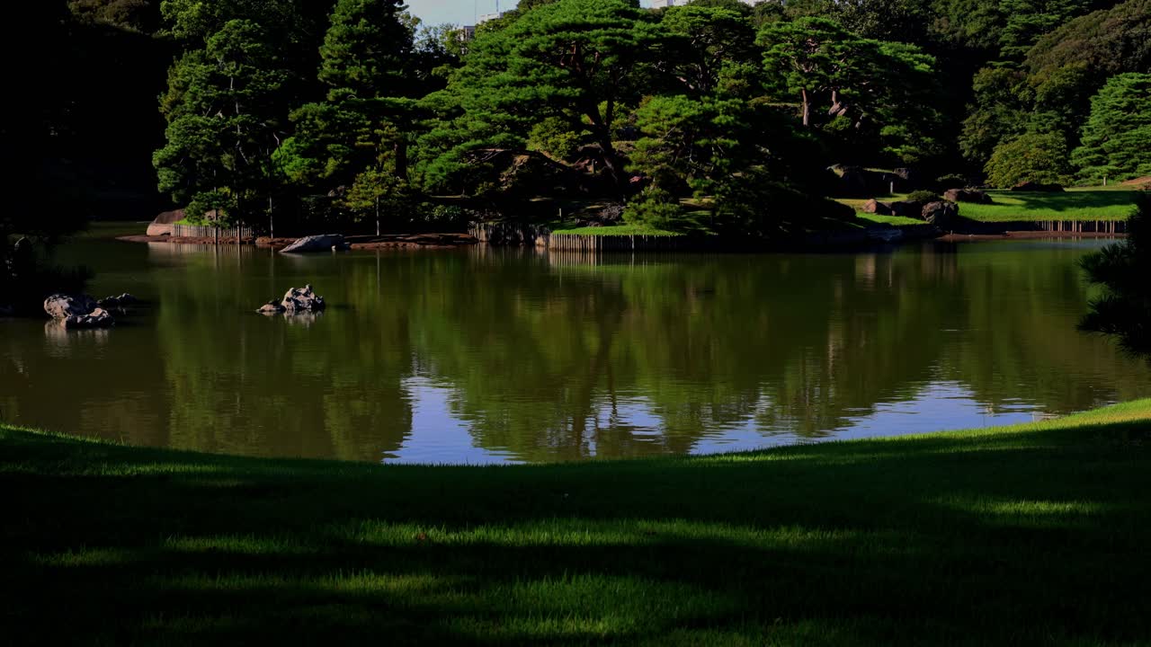 리쿠기엔 정원의 아름다운 풍경