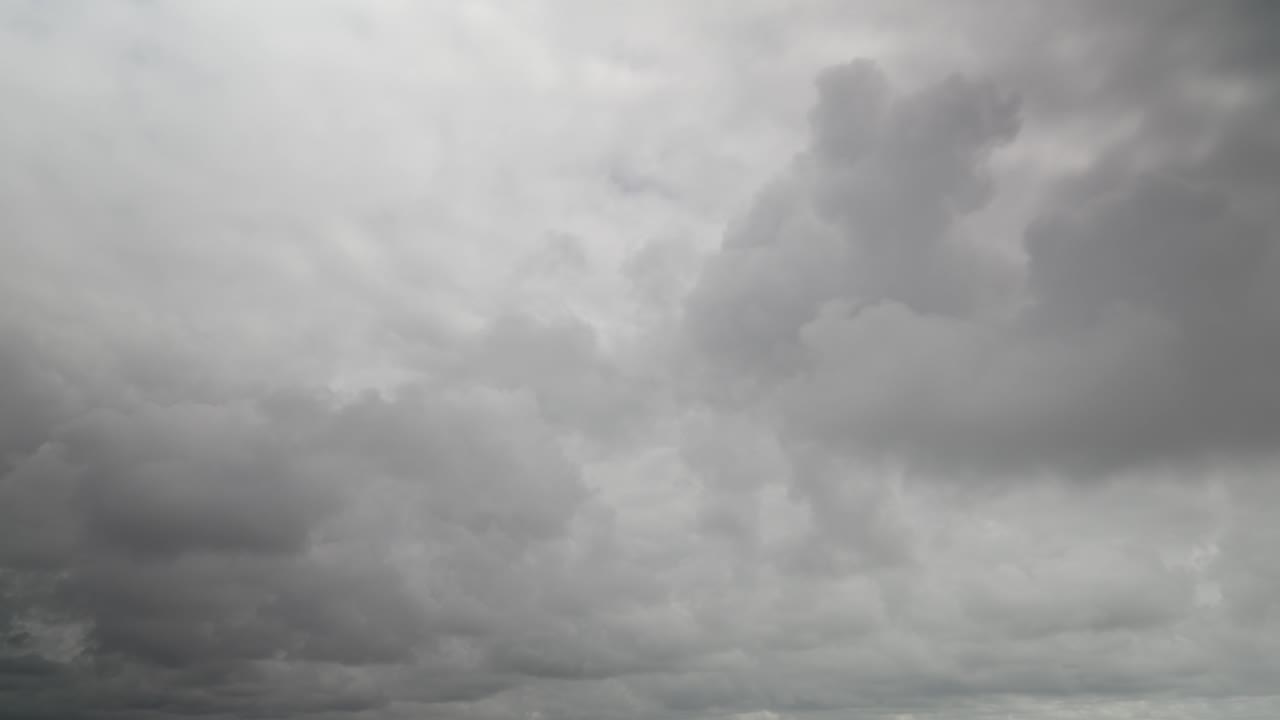 Grey storm clouds racing away from camera, 60x time lapse