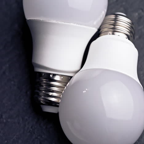 close-up of light bulbs on the table