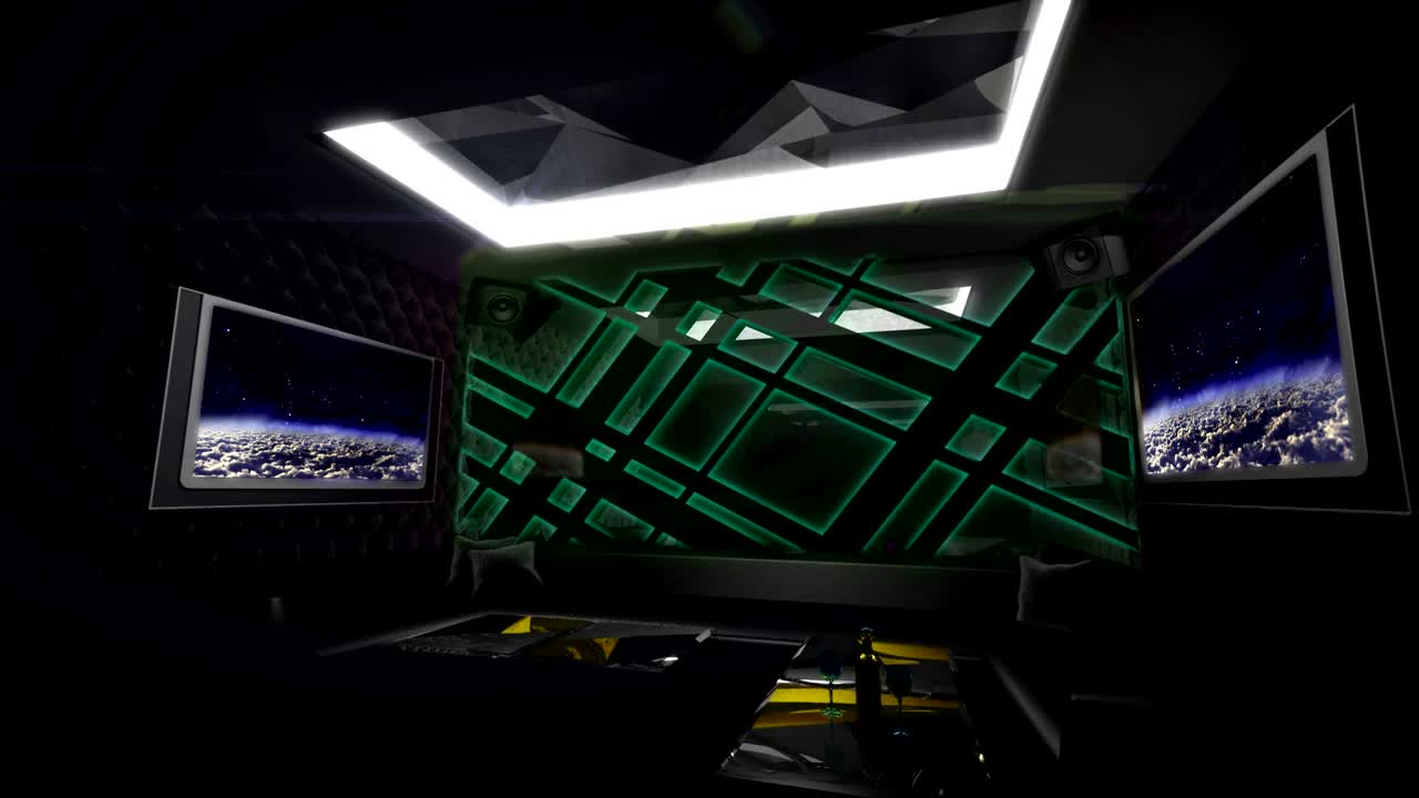 dark metal style with led light