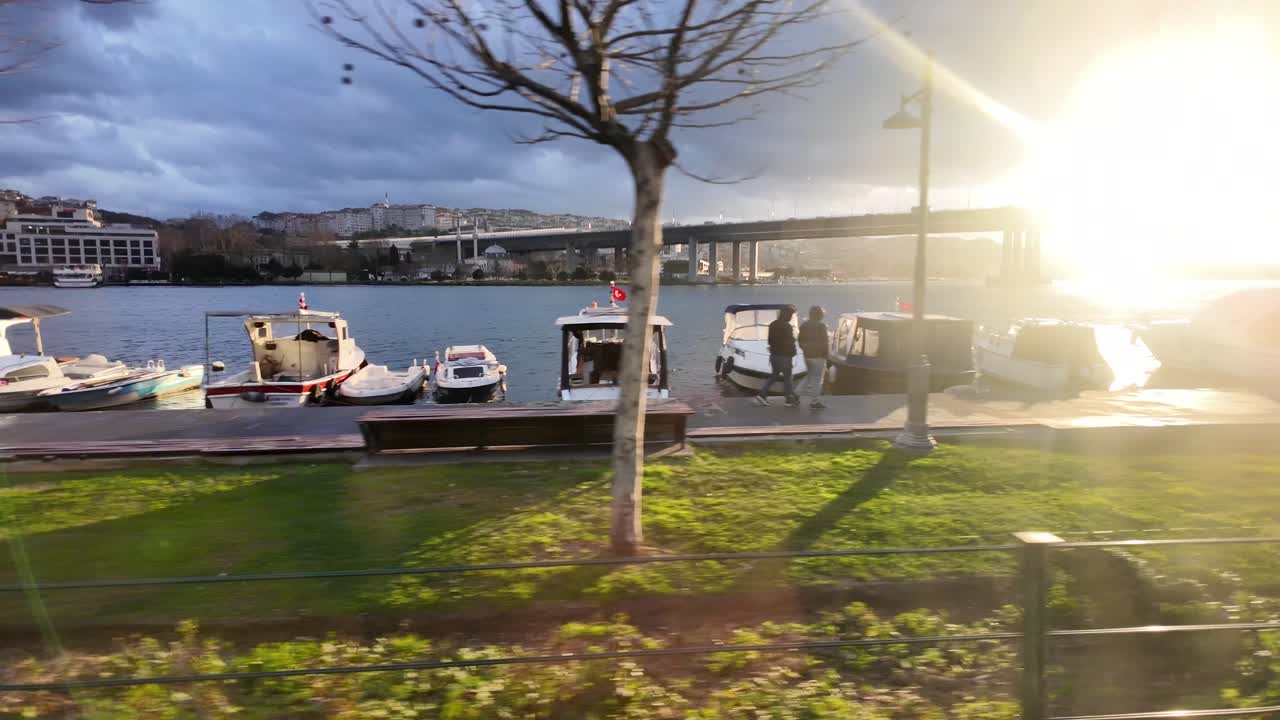 해가 지는 이스탄불 해안가