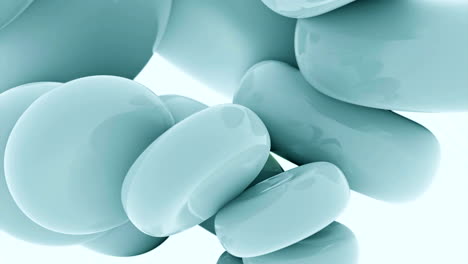 abstract light blue 3d shapes