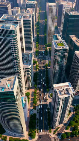 high-rise buildings and city streets