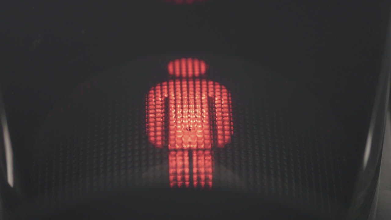 Red Pedestrian Light