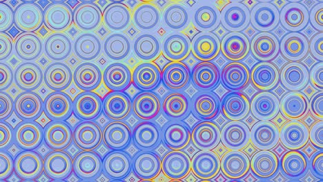 el fondo abstracto fluido de círculos animados multicolores.