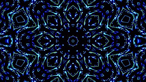 hermoso caleidoscopio abstracto que brilla, una luz radiante que regula los movimientos sutiles