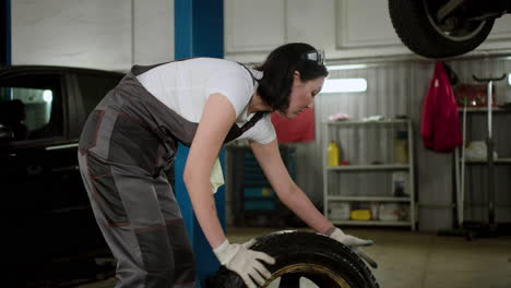 mechanic working on the garage