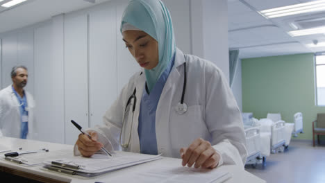 medical professionals working at a hospital