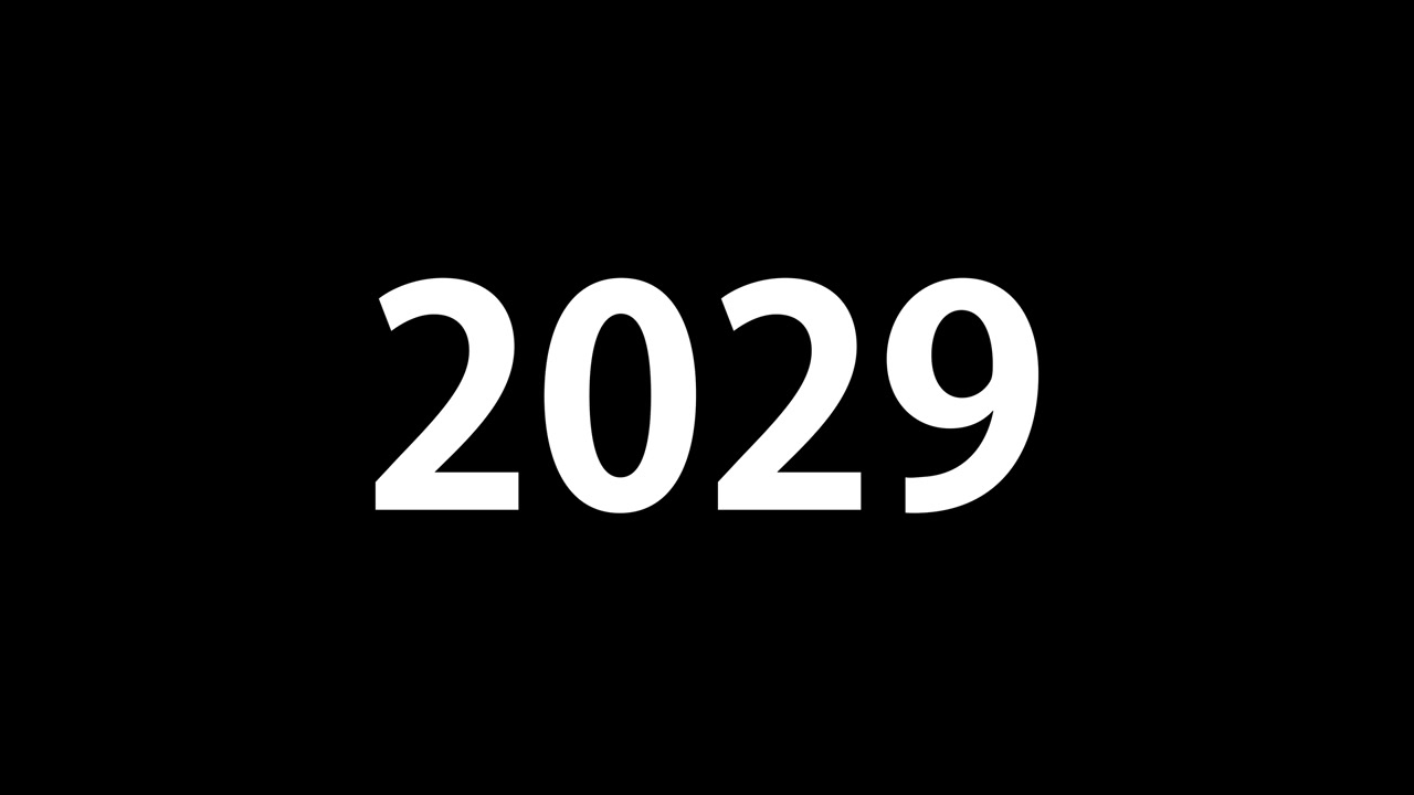 2029 animazione di testo motion graphics