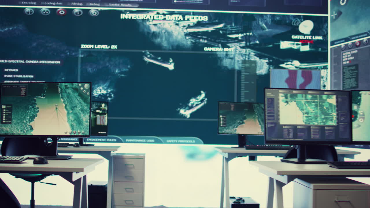 미사일 사령부를 비어 놓고 레이더 감시에 대한 위협을 추적합니다.