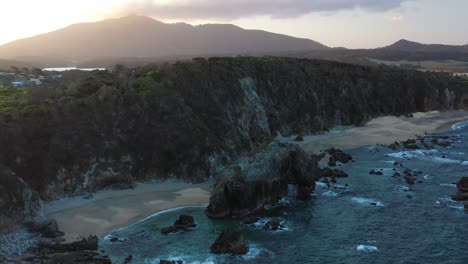 an excellent aerial view of horse head rock on the beach in new south wales australia 2