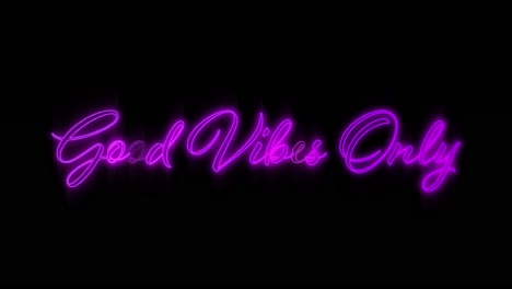 emerging purple good vibes only neon billboard