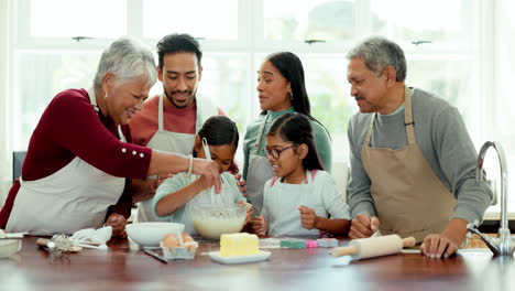 cooking, funny and baking with big family