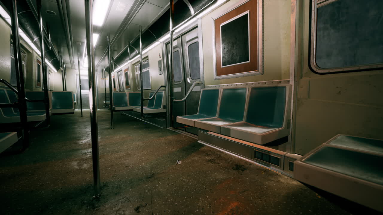 vagón de metro vacío