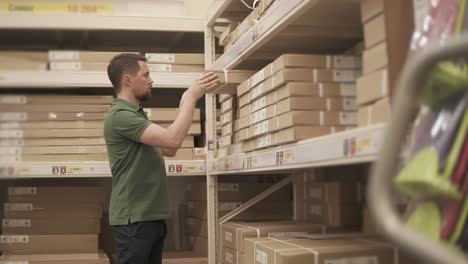 man working in a warehouse