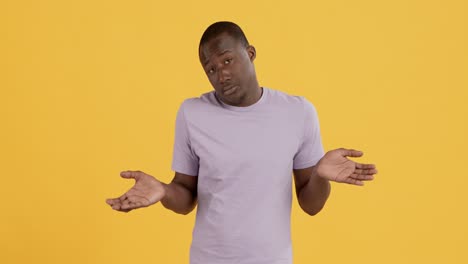 man looking confused