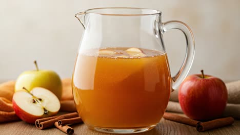 Refreshing Apple Cider with Fresh Apples and Cinnamon