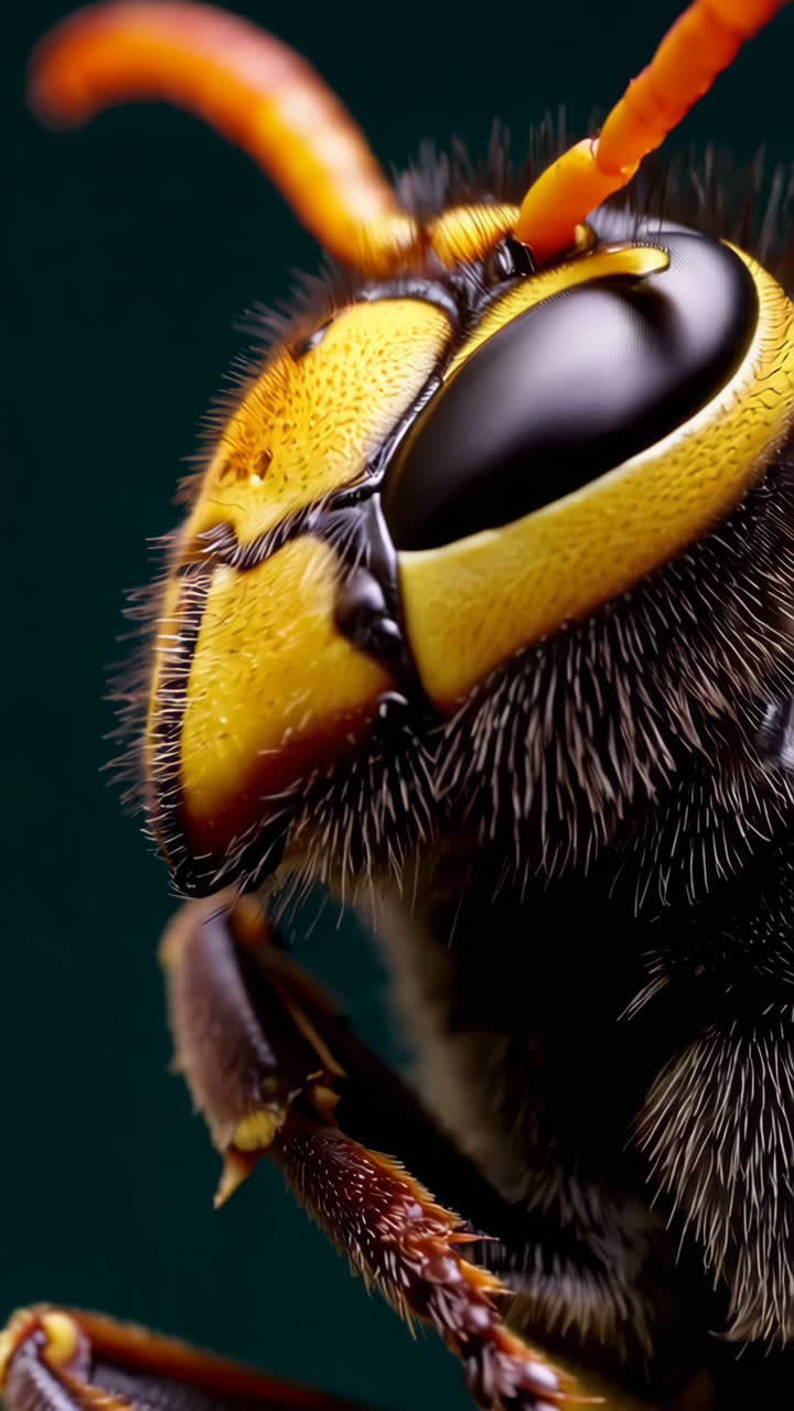 Close-up of a Wasp's Head
