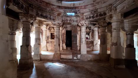 walls that speak ancient murals and detailed architecture of gori temple, nagarparkar, pakistan