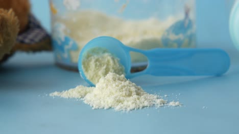 baby milk powder and measuring spoon