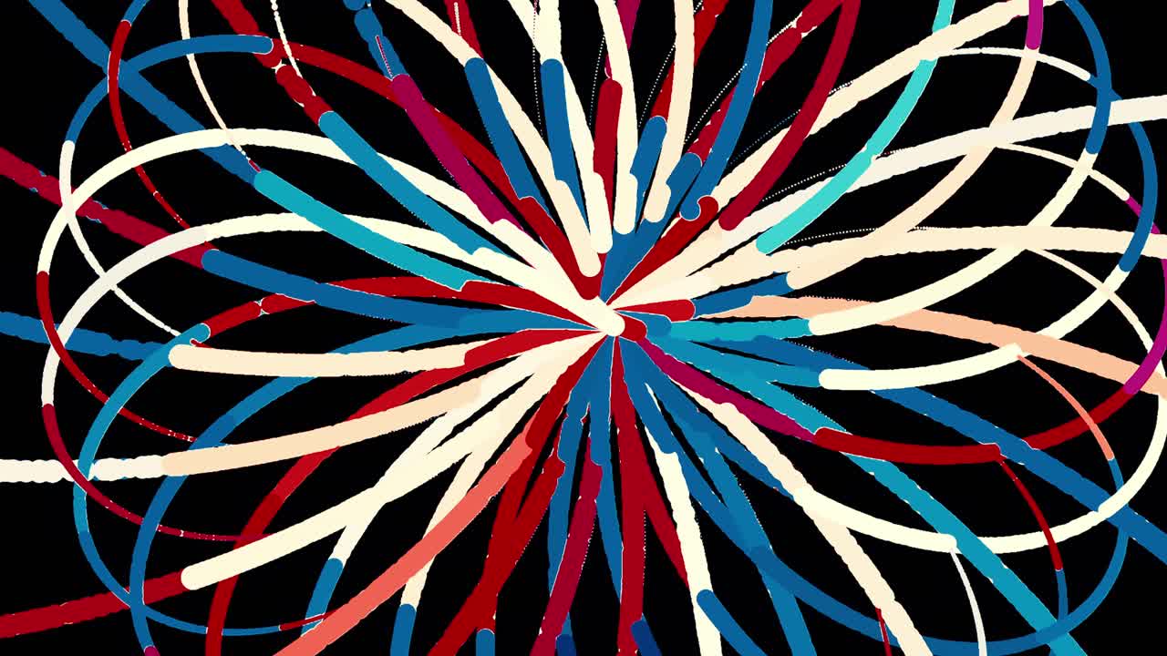 Motivo geometrico astratto con linee colorate
