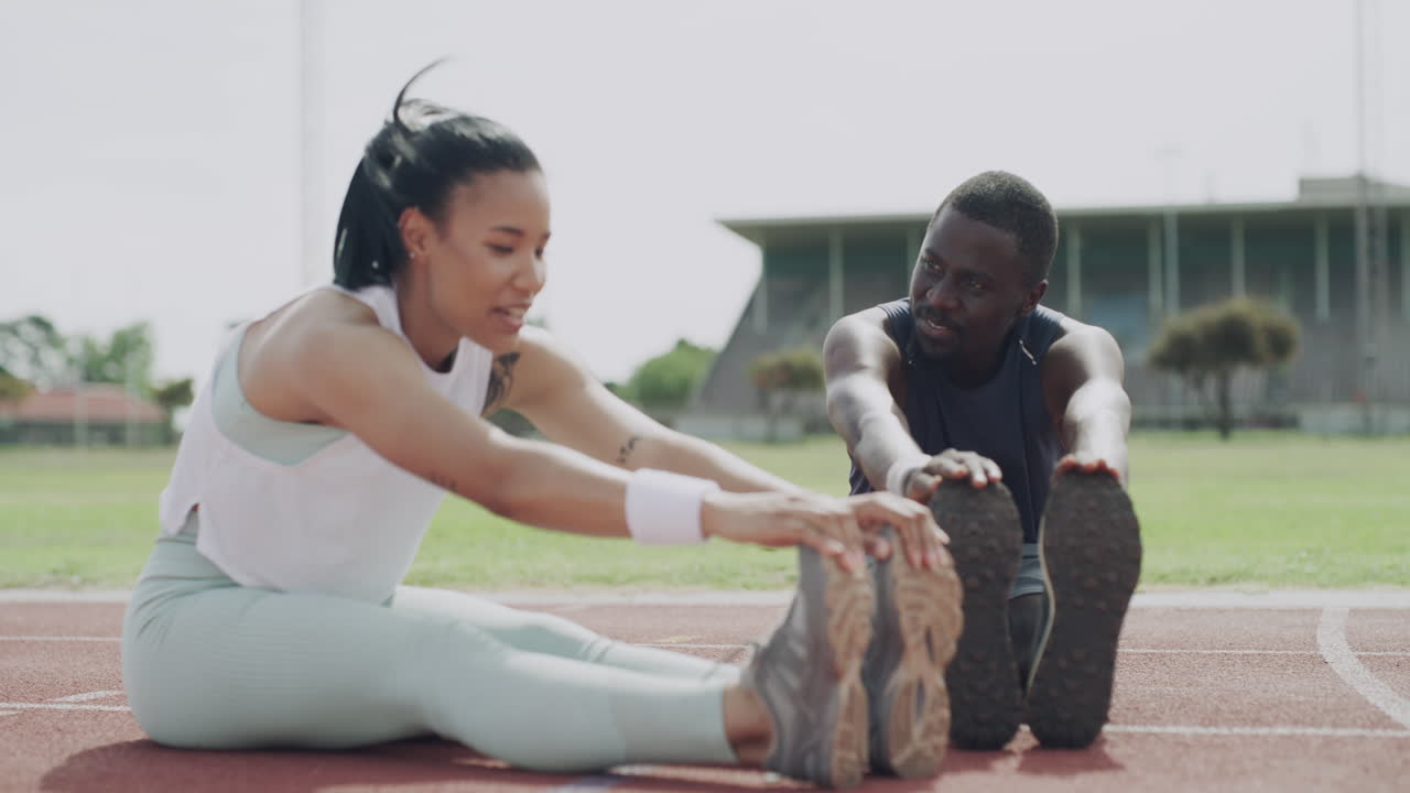 siempre nos estiramos antes del entrenamiento.