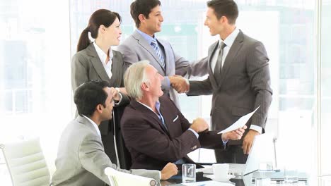 successful businessman in a business meeting