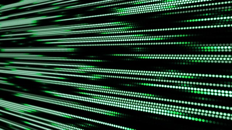 Dot animation Cyber line Motion graphics