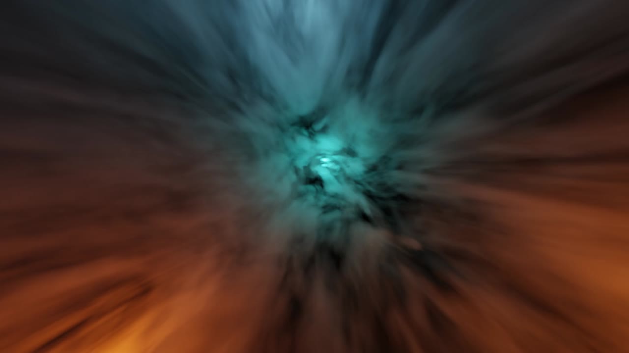 Colorful mystical fog or magical smoke motion 3d rendering animation