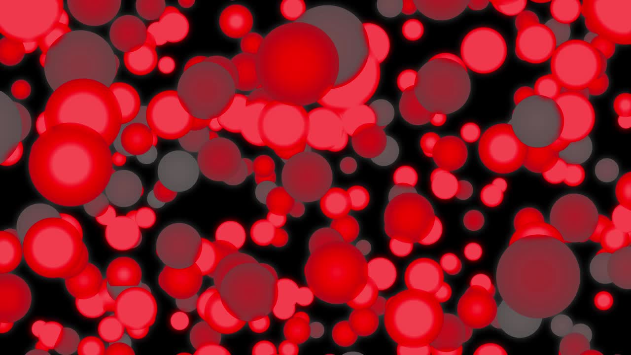 큰 크기의 점 공이 움직이는 애니메이션 모션 그래픽