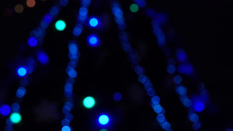 blurred christmas lights