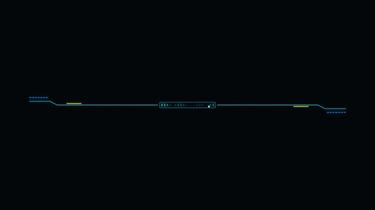 Futuristic Digital HUD Interface Element Animation