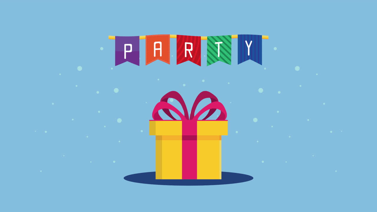 Illustrazione regalo per festa