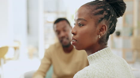Black-couple,-divorce-and-argument