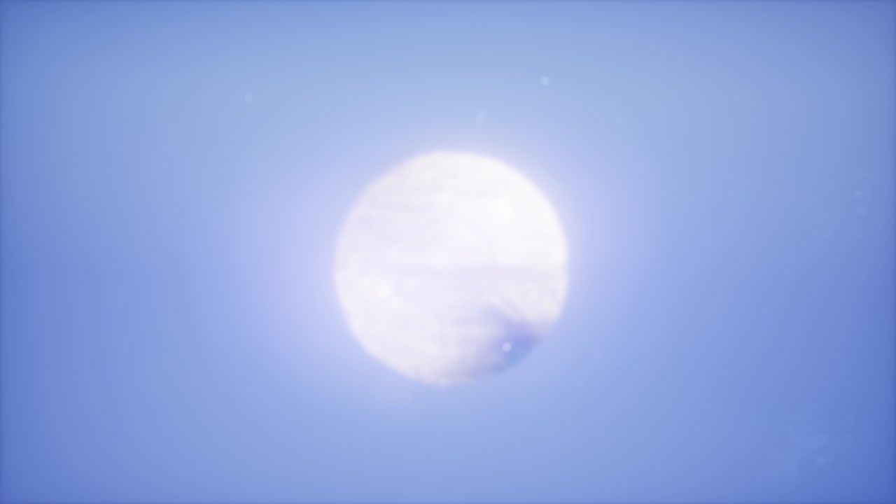 푸른 하늘 배경에 4k 슈퍼 슬로우 모션 비행 축구 공