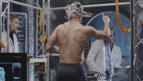 physiological testing of a subject in a research facility