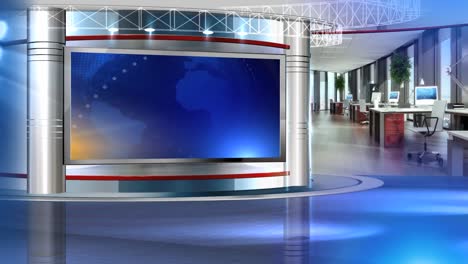 3d virtual studio set background