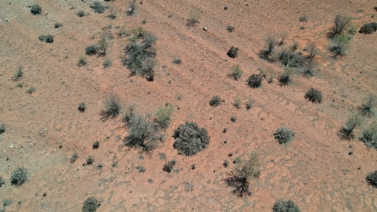 The dry desert landscape of outback Australia