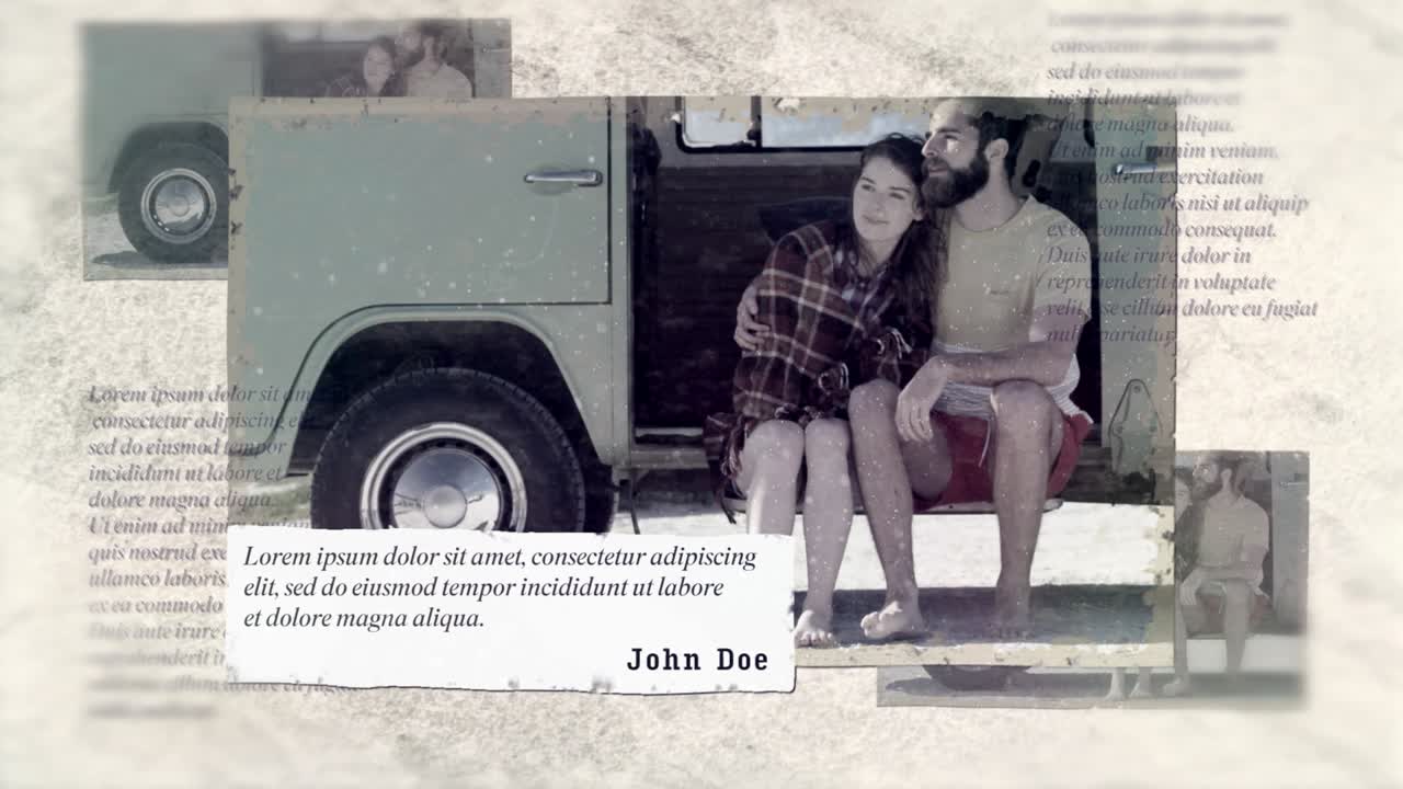 People in Retro Collage