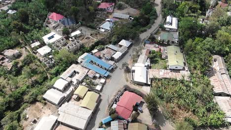 aerial view of a small barrio