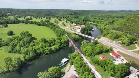 train on the white river in arkansas