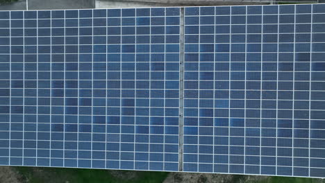 Solar-panel-roof-aerial-top-shot-modern-building-in-Montpellier-sunset