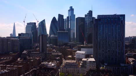 Drone-shot-City-of-London-skyline