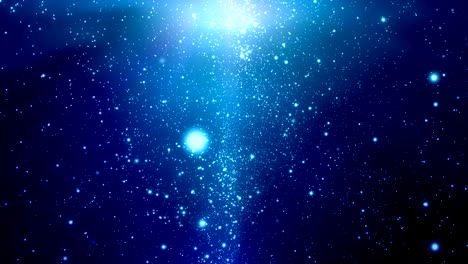 colorful glowing particles background loop