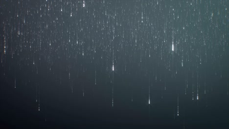 partículas de lluvia brillantes